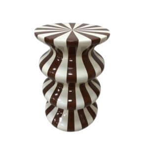 DULCE SIDE TABLE CREAM MOCCA 35x35x55cm 04-1357