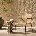 DULCE SIDE TABLE CREAM MOCCA 35x35x55cm 04-1357 - Image 2