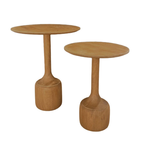 WABI SIDE TABLE SET 2ΤΕΜ ΦΥΣΙΚΟ 50x50x60cm 04-1360 - Image 4