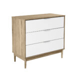 SCANDI ΣΥΡΤΑΡΙΕΡΑ 3ΣΥΡΤΑΡΙΑ SONOMA ΛΕΥΚΟ 80x39.5x77 09-0503 - Image 3