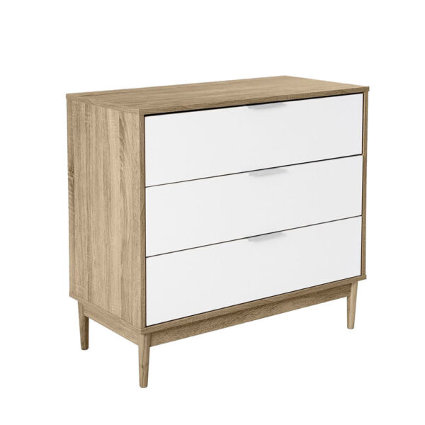 SCANDI ΣΥΡΤΑΡΙΕΡΑ 3ΣΥΡΤΑΡΙΑ SONOMA ΛΕΥΚΟ 80x39.5x77 09-0503 - Image 3