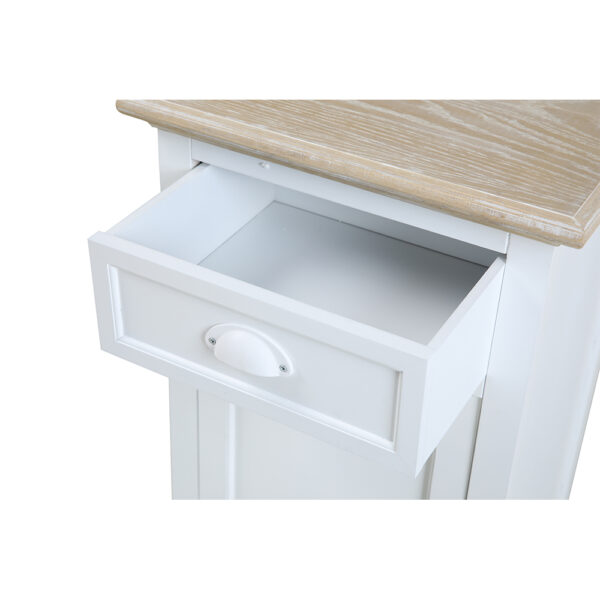 KIMOLOS ΚΟΜΟΔΙΝΟ 1ΠΟΡΤΑ 1ΣΥΡΤΑΡΙ ΛΕΥΚΟ ΦΥΣΙΚΟ 43x35x71 09-1549 - Image 9