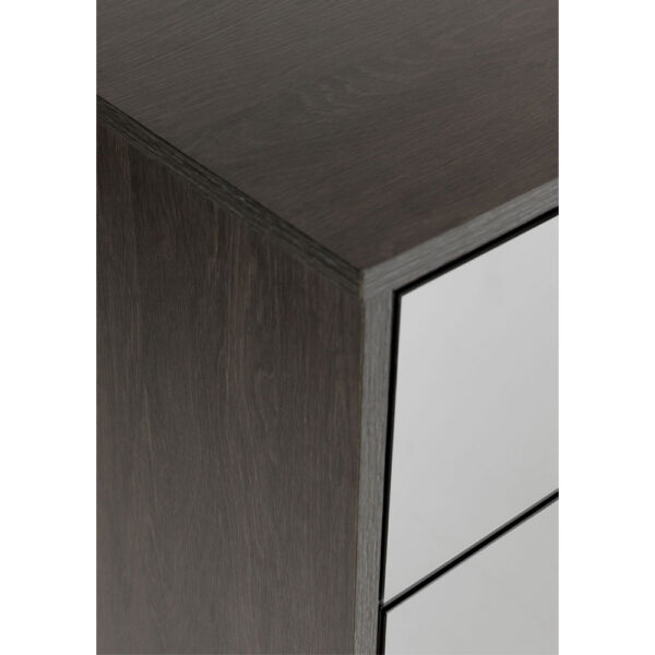 SPECCHIO ΣΥΡΤΑΡΙΕΡΑ 6ΣΥΡΤΑΡΙΑ ΜΑΥΡΟ OAK ΚΑΘΡΕΠΤΗΣ 120x39x80 09-2128 - Image 15