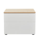 LUCIDO ΚΟΜΟΔΙΝΟ 2ΣΥΡΤΑΡΙΑ ΛΕΥΚΟ OAK ΦΥΣΙΚΟ 58x39x44.5 09-2130 - Image 12