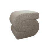 BAGEL ΣΚΑΜΠΟ BEIGE 48x42x44cm 16-0718 - Image 2