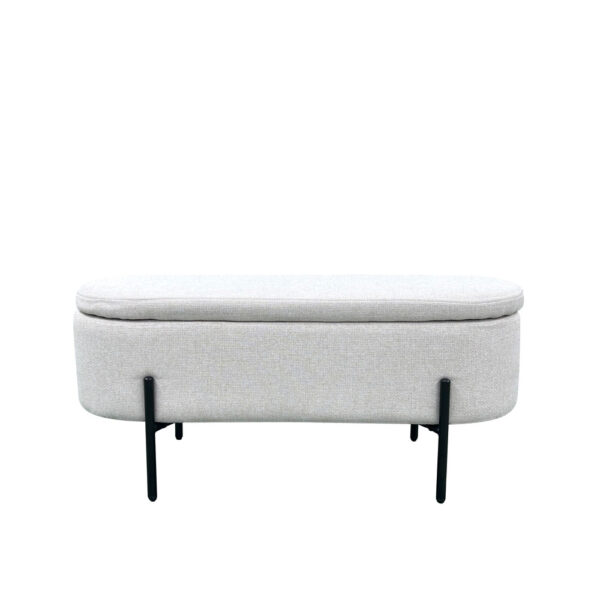 OVAL ΣΚΑΜΠΟ ΜΕ ΑΠΟΘ/ΚΟ ΧΩΡΟ ΛΕΥΚΟ 95x36x43 16-0805 - Image 3