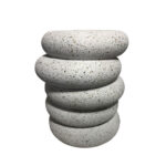 BALANCE SIDE TABLE TERRAZZO 41x42.5x50cm 16-0916