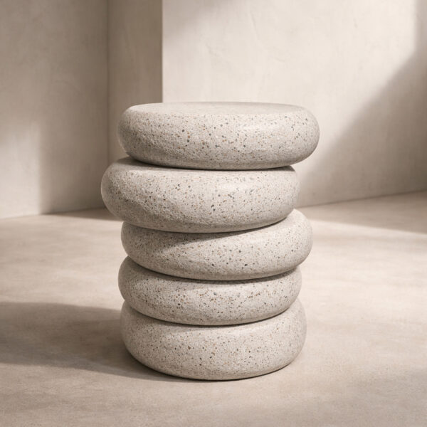 BALANCE SIDE TABLE TERRAZZO 41x42.5x50cm 16-0916 - Image 2