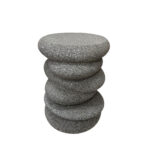 BALANCE SIDE TABLE STONE GREY 34x37x49.5cm 16-0918 - Image 3