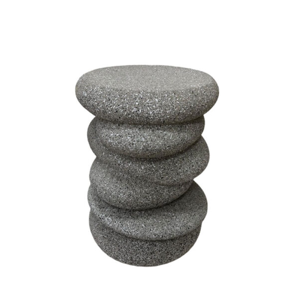 BALANCE SIDE TABLE STONE GREY 34x37x49.5cm 16-0918 - Image 3