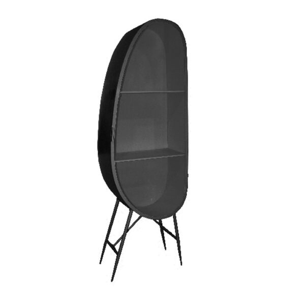 UOVO ΒΙΒΛΙΟΘΗΚΗ ΜΑΥΡΟ 68x38.8x201.5 24-0736 - Image 3