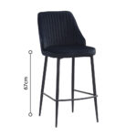 KING ΣΚΑΜΠΟ BAR ΜΑΥΡΟ 44x53x95 26-0056 - Image 16