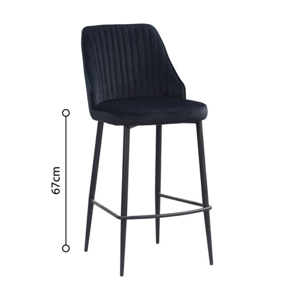 KING ΣΚΑΜΠΟ BAR ΜΑΥΡΟ 44x53x95 26-0056 - Image 16