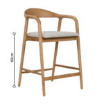 TUTTO ΣΚΑΜΠΟ BAR OAK BEIGE 62x56x93cm 26-0110