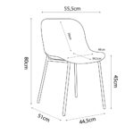 LIGNA ΚΑΡΕΚΛΑ ΛΕΥΚΟ 55.5x48x80 27-0130 - Image 15