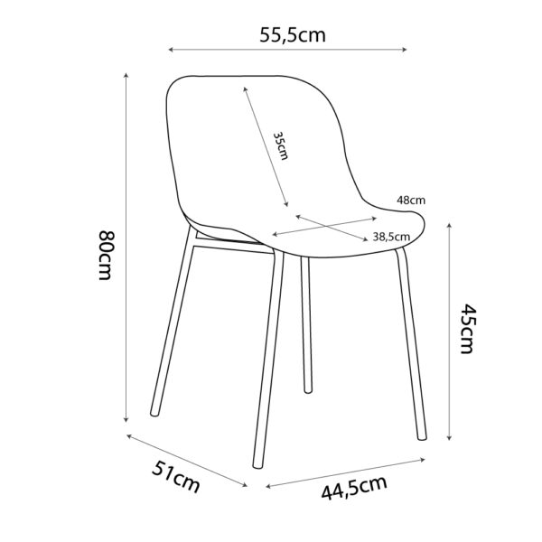 LIGNA ΚΑΡΕΚΛΑ ΛΕΥΚΟ 55.5x48x80 27-0130 - Image 15