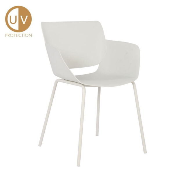 SEDIA ΚΑΡΕΚΛΑ OFF WHITE 58x51x79.5cm 27-0213 - Image 6