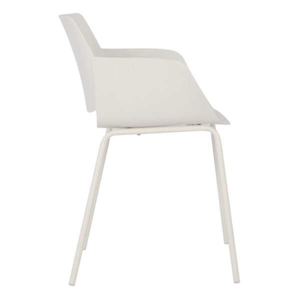 SEDIA ΚΑΡΕΚΛΑ OFF WHITE 58x51x79.5cm 27-0213 - Image 8