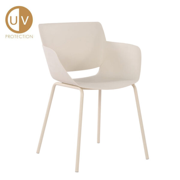 SEDIA ΚΑΡΕΚΛΑ BEIGE 58x51x79.5cm 27-0214 - Image 6