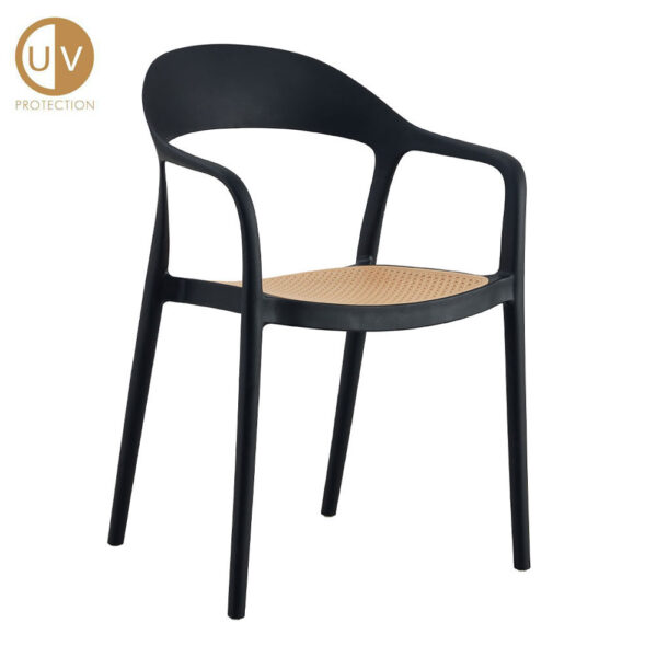 BISTROT ΚΑΡΕΚΛΑ ΜΑΥΡΟ ΦΥΣΙΚΟ 57x53x81.5 27-0235 - Image 11