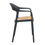 BISTROT ΚΑΡΕΚΛΑ ΜΑΥΡΟ ΦΥΣΙΚΟ 57x53x81.5 27-0235 - Image 14