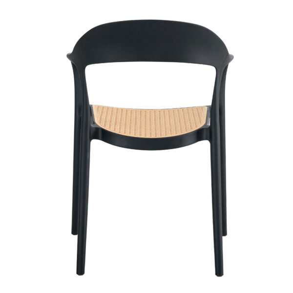 BISTROT ΚΑΡΕΚΛΑ ΜΑΥΡΟ ΦΥΣΙΚΟ 57x53x81.5 27-0235 - Image 15