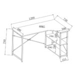 EDGE ΓΡΑΦΕΙΟ SONOMA ΜΑΥΡΟ 120x73x75 28-0122 - Image 9