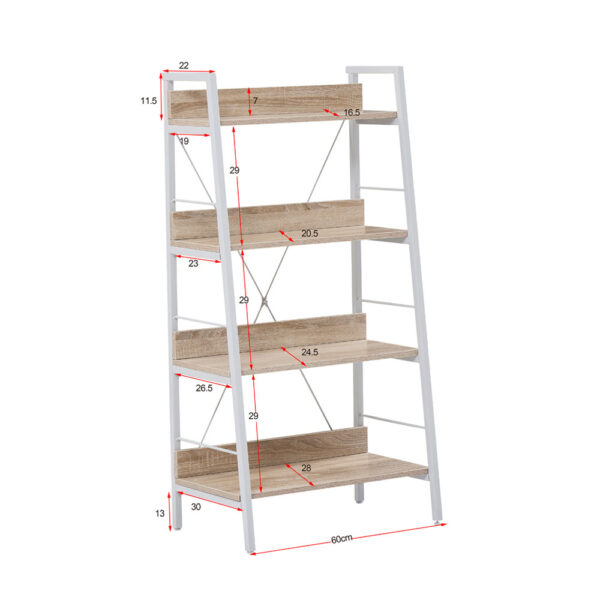 ONE STEP UP ΒΙΒΛΙΟΘΗΚΗ 4ΡΑΦΙΑ SONOMA ΛΕΥΚΟ 60x35x117 28-0221 - Image 15