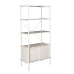 POPULAR ΒΙΒΛΙΟΘΗΚΗ CREAM 80x40x163 28-0305 - Image 3