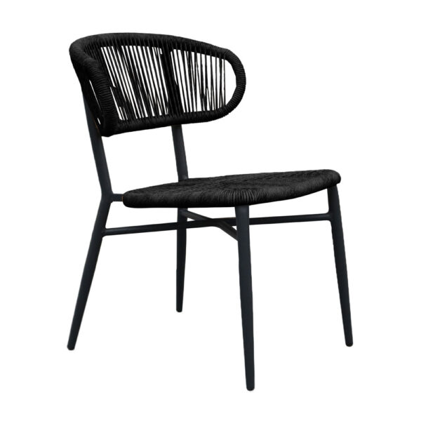 SEDAI ΚΑΡΕΚΛΑ ΜΑΥΡΟ ΜΑΥΡΟ 55x60x78cm 53-0039 - Image 3