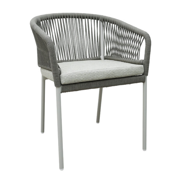 TONDO ΚΑΡΕΚΛΑ LATTE OFF WHITE 62x57x80cm 53-0042 - Image 6
