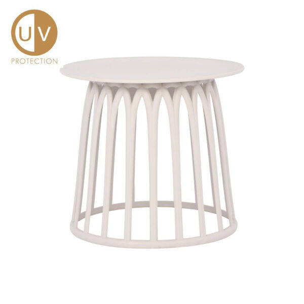 BASKET SIDE TABLE OFF WHITE 49.5x49.5x44cm 54-0002 - Image 3