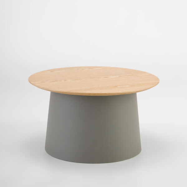 ZENTRA COFFEE TABLE ΦΥΣΙΚΟ ΓΚΡΙ 70x70x39cm 54-0016 - Image 5