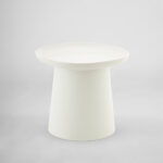 PLATE COFFEE TABLE OFF WHITE 50x50x47.5cm 54-0019 - Image 2