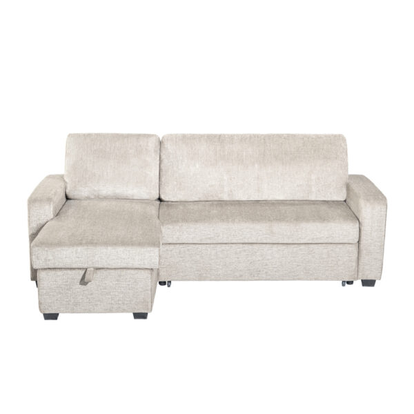 TRESOR ΚΑΝΑΠΕΣ ΚΡΕΒΑΤΙ ΓΩΝΙΑ ΑΝΑΣΤΡΕΨΙΜΗ OFF WHITE 223x145x91cm 70-0452 - Image 8