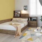 Σετ Κρεβατοκάμαρας 4 τεμαχίων 1217032 με ΔΩΡΟ μηχανισμό ανύψωσης για Στρώμα 120x190, 190x61x120 εκ., Genomax
