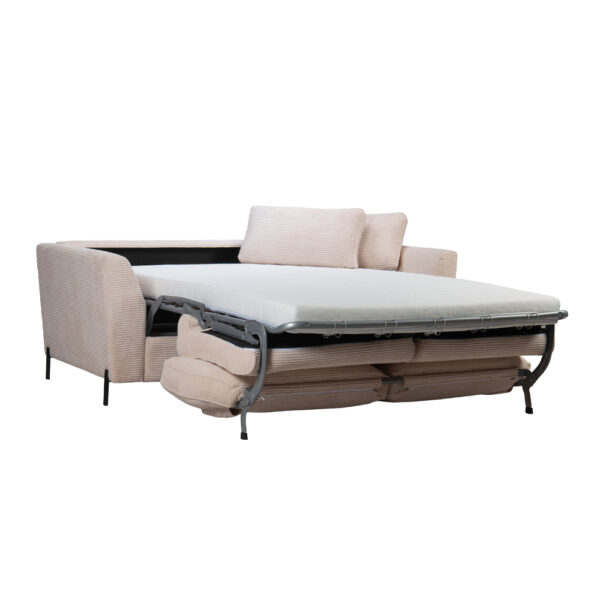 COCOON ΚΑΝΑΠΕΣ ΚΡΕΒΑΤΙ 3ΘΕΣΙΟΣ BEIGE LINCOLN 03 208x94x92cm 71-0115 - Image 3