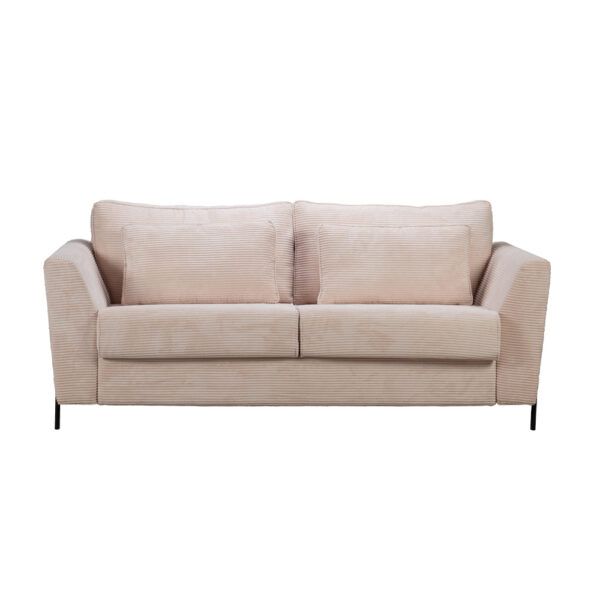COCOON ΚΑΝΑΠΕΣ ΚΡΕΒΑΤΙ 3ΘΕΣΙΟΣ BEIGE LINCOLN 03 208x94x92cm 71-0115 - Image 4