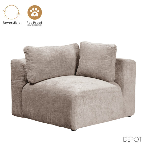 BOX ΠΟΛΥΘΡΟΝΑ ΜΕ ΜΠΡΑΤΣΟ ΑΝΑΣΤΡΕΨΙΜΗ BEIGE VOGUE 2 107x107x85cm 71-0136 - Image 11