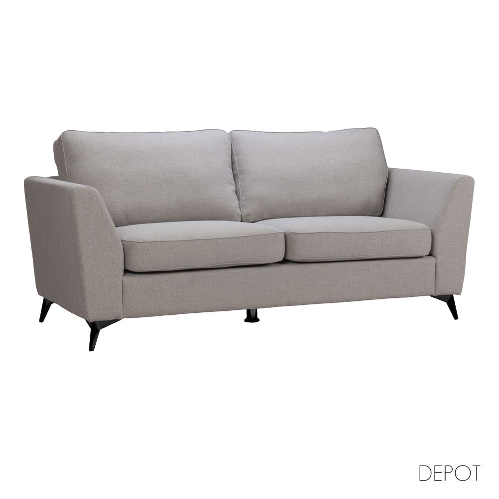 71-0147-FpOBn-first-_1 BOEL ΚΑΝΑΠΕΣ 3ΘΕΣΙΟΣ ΓΚΡΙ BERGAMO 92 200x86x92cm 71-0147 - Image 1