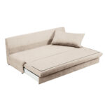 GIRASOLE ΚΑΝΑΠΕΣ ΚΡΕΒΑΤΙ 3ΘΕΣΙΟΣ BEIGE ASTI 1 200x87x90cm 71-0227 - Image 3