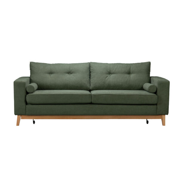 LUSSO ΚΑΝΑΠΕΣ ΚΡΕΒΑΤΙ 3ΘΕΣΙΟΣ ΛΑΔΙ LINO 77 218x85x87cm 71-0270 - Image 3