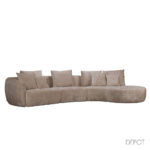 CURVO ΚΑΝΑΠΕΣ ΓΩΝΙΑ ΔΕΞΙΑ BEIGE CREMONA 14 412x162x92cm 71-0389
