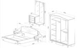 Σετ Κρεβατοκάμαρας Belissima, 200x62x215 εκ., Genomax - Image 6