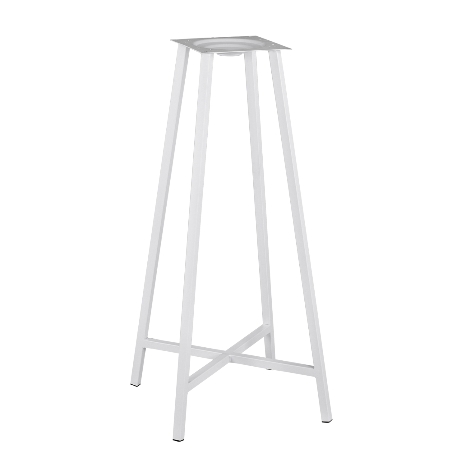 TS952 ΛΕΥΚΗ ΒΑΣΗ ΜΠΑΡ ΤΕΣΣΕΡΑ ΠΟΔΙΑ TS952 ΛΕΥΚΗ 48.5x47.5x104 cm. - Image 1