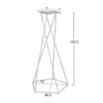 ΒΑΣΗ ΣΤΑΝΤ TS968 ΛΕΥΚΟ 52x49,5x102,5 εκ. - Image 2