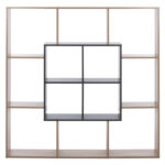 ΒΙΒΛΙΟΘΗΚΗ BRODY HM8771.02 136X22X136 ΓΚΡΙ - Image 3