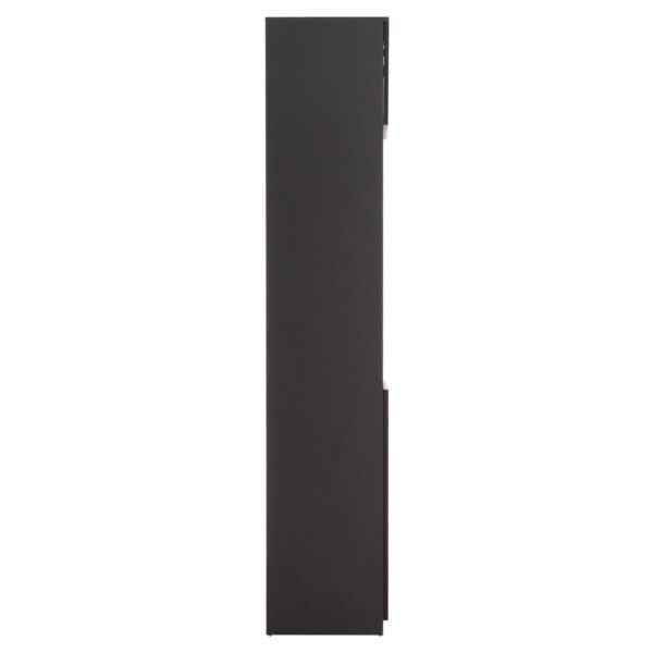 ΒΙΒΛΙΟΘΗΚΗ ΓΡΑΦΕΙΟΥ ΕΠΑΓΓΕΛΜΑΤΙΚΗ ROSEWOOD HM2089 ΜΕΛΑΜΙΝΗ ΓΚΡΙ-WENGE 80Χ40Χ200Υεκ. - Image 4