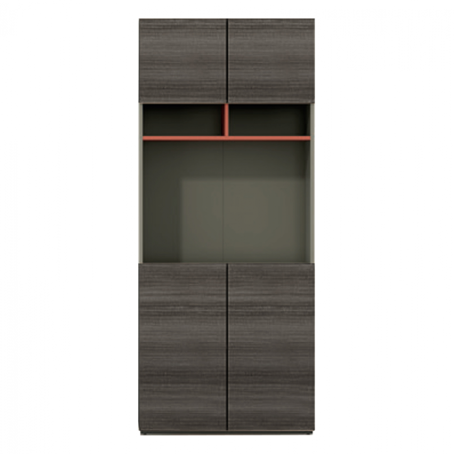 HM2122 ΒΙΒΛΙΟΘΗΚΗ ΓΡΑΦΕΙΟΥ ΕΠΑΓΓΕΛΜΑΤΙΚΗ LUX SERIES ΣΤΑΧΤΙ ΜΟΚΑ 80X40X190Υεκ. HM2122 - Image 1