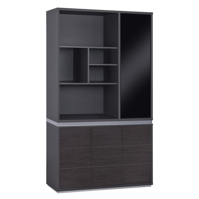 HM2091R ΒΙΒΛΙΟΘΗΚΗ ΓΡΑΦΕΙΟΥ ΕΠΑΓΓΕΛΜΑΤΙΚΗ ROSEWOOD HM2091R 120Χ40Χ200Υ εκ. - Image 1